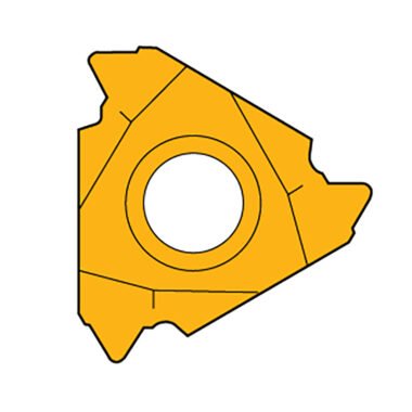 SECO 09NR20UN CP500 carbide threading insert