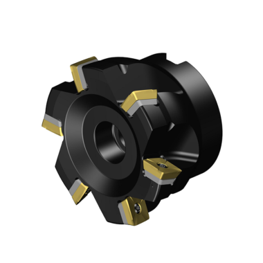 图片 ALT: Sandvik 490-080Q27-14M 80mm Face Milling Cutter with Q27 Arbor Interface